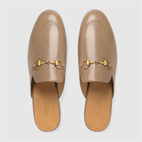 Shop Gucci Princetown Leather Slipper 